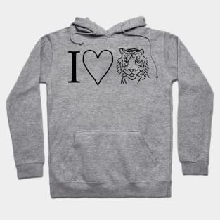 Tiger Love Valentines Day Hoodie